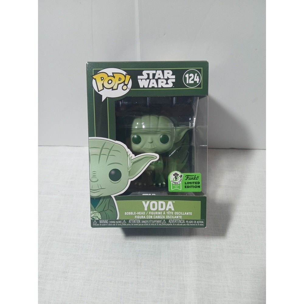 Vaulted Funko Star Wars Yoda #124 2021 ECCC Green Exclusive